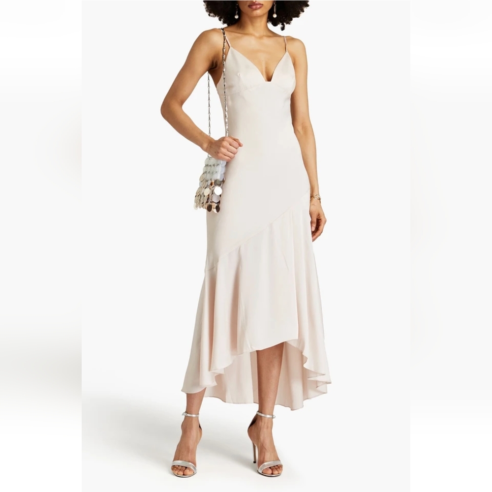 NWT Shona Joy Bias Asymmetrical Slip Dress